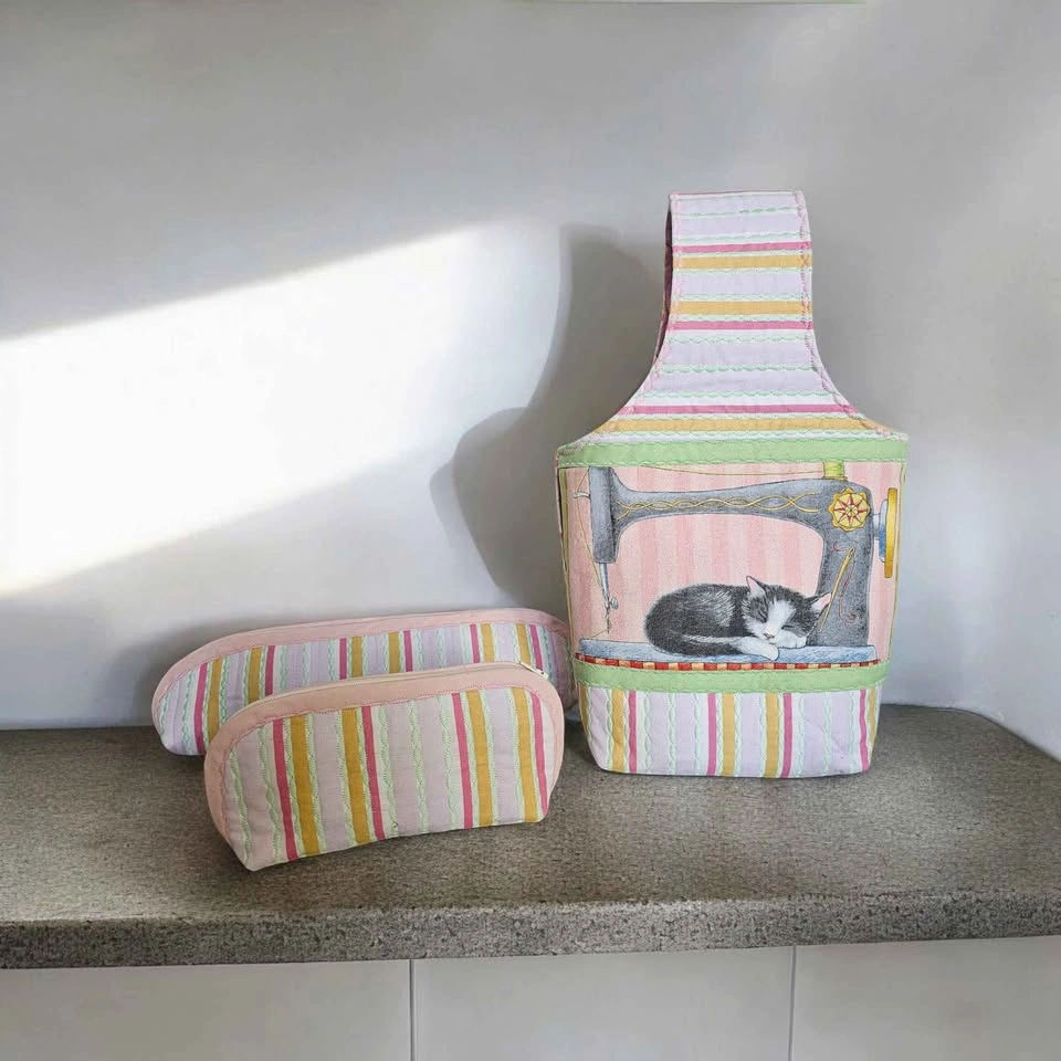 Patchwork project bags (3), quilted project bags - photo 5