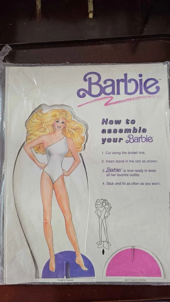 Vintage Barbie paper doll