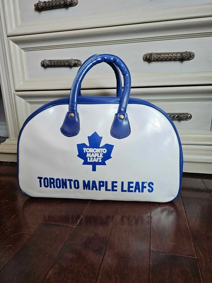 Toronto Maple Leafs Vintage Duffle Bag Gym Hockey Vinyl - photo 3