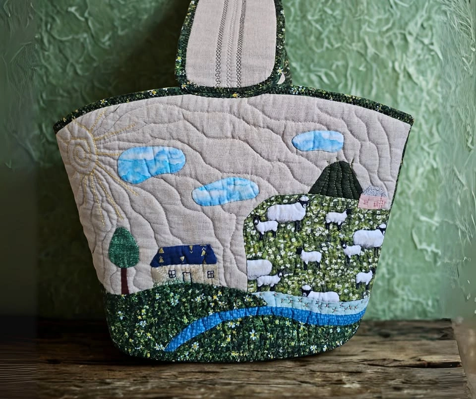 Handmade Patchwork Project Bag – Knitting & Crochet Tote - photo 3