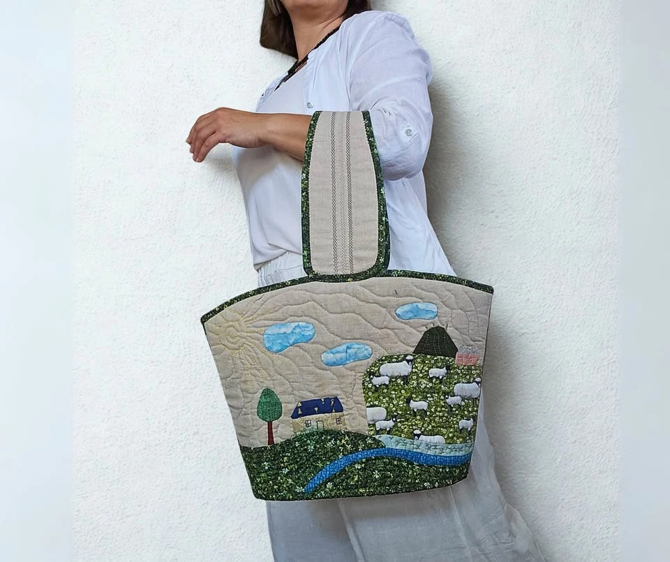 Handmade Patchwork Project Bag – Knitting & Crochet Tote - photo 4