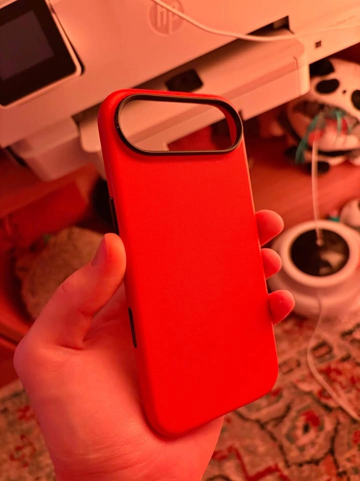 iPhone Air Leather Case - Orange