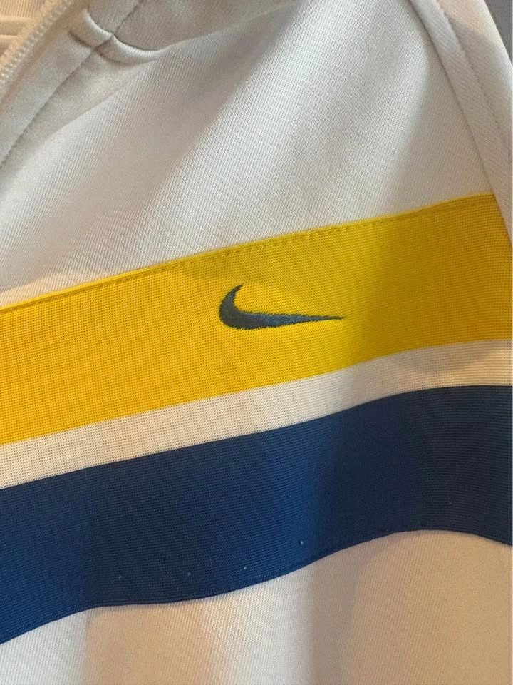 Nike Retro Chevron Track Jacket – White / Blue / Gold (Mens L) - photo 2