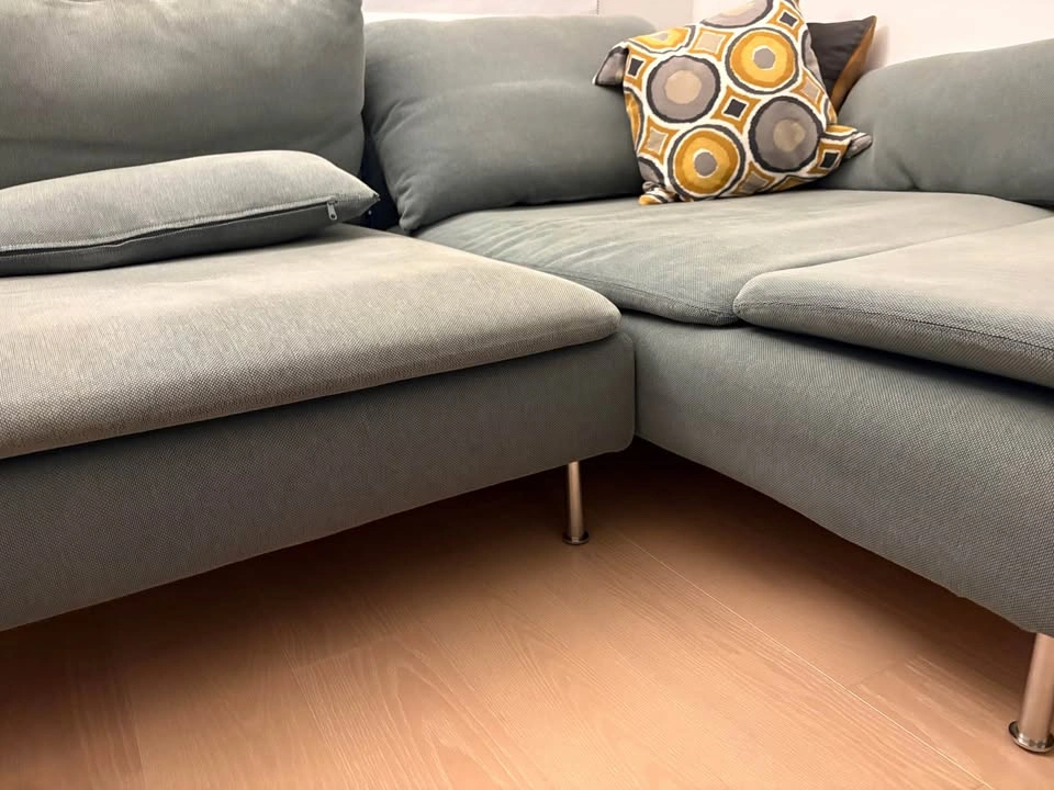 IKEA SÖDERHAMN Sofa with Chaise – Light Green / Sage - photo 4