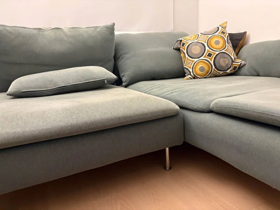 IKEA SÖDERHAMN Sofa with Chaise – Light Green / Sage - photo 5