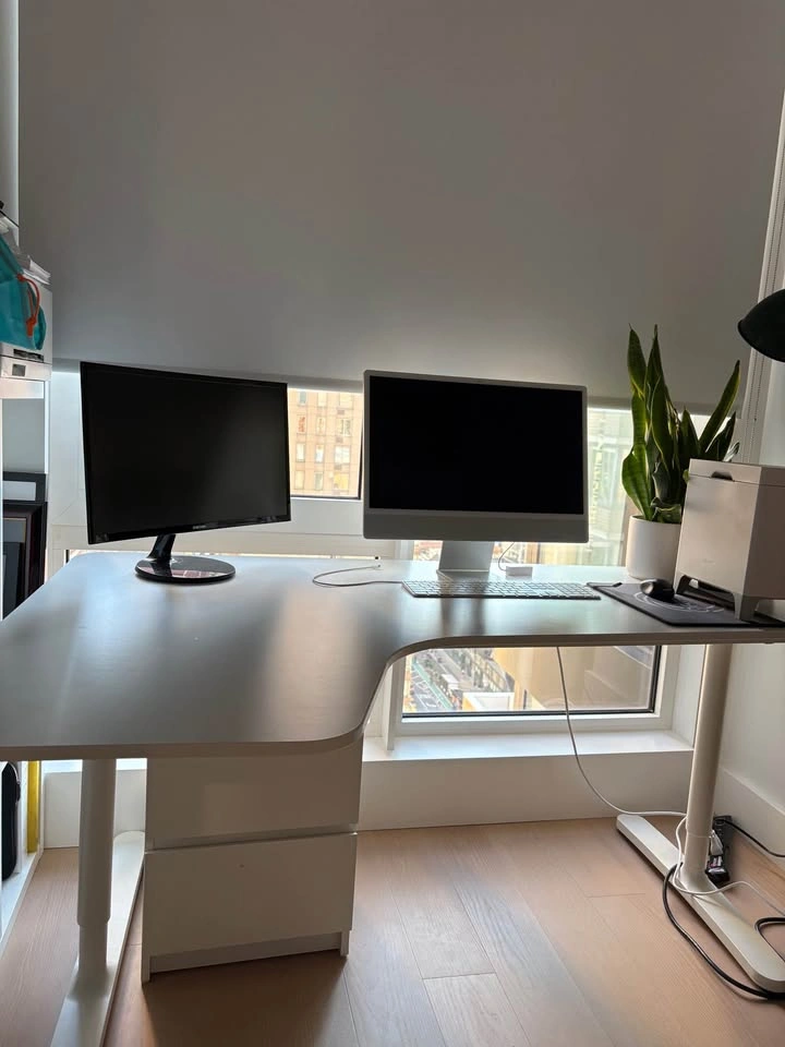 IKEA BEKANT Corner Desk, Right – White – 63” - photo 2