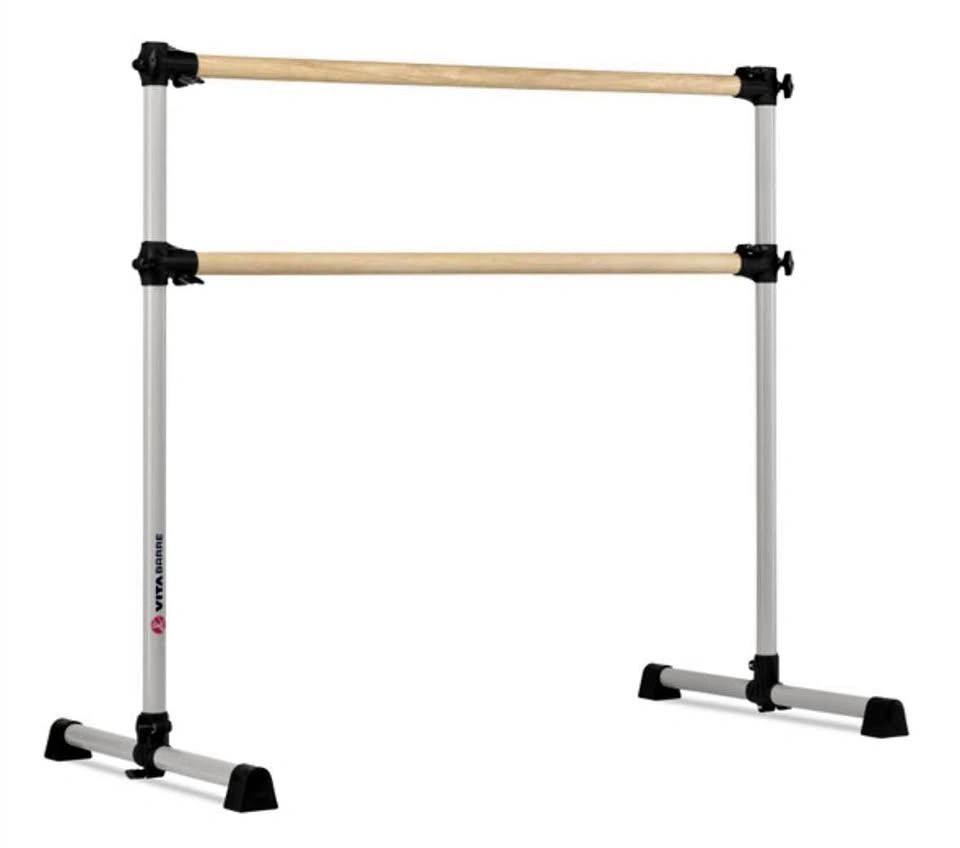 VITA Barre Freestanding Double Ballet Barre – Wood – Like New