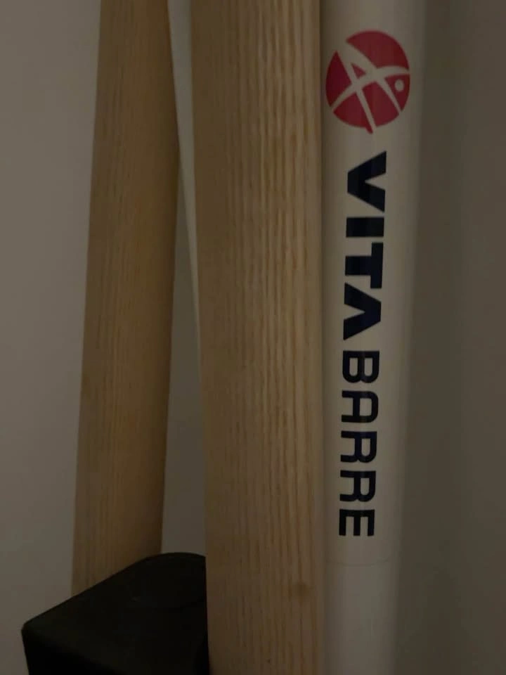 VITA Barre Freestanding Double Ballet Barre – Wood – Like New - photo 4