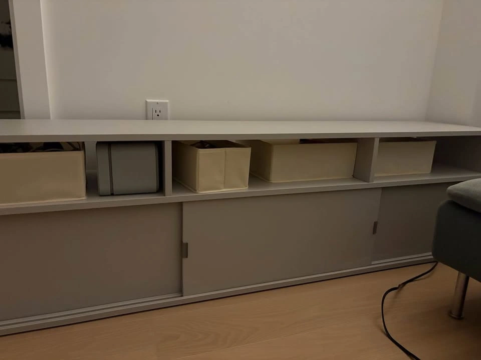 IKEA SPIKSMED TV Unit / Media Console – Light Gray – 61” - photo 2