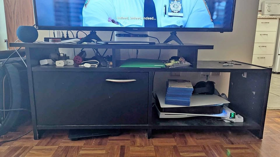 Black TV Stand Media Console