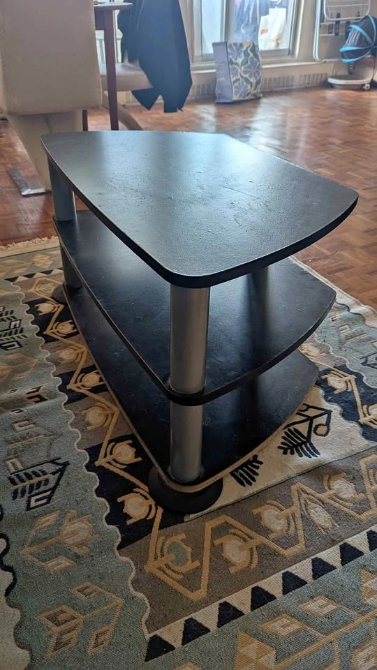 Black 3-Tier Table