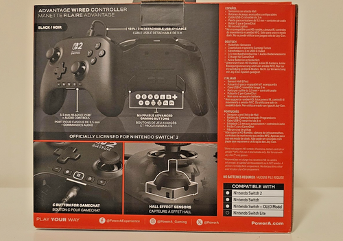 PowerA Advantage Wired Controller for Nintendo Switch 2 Hall Eff - photo 4