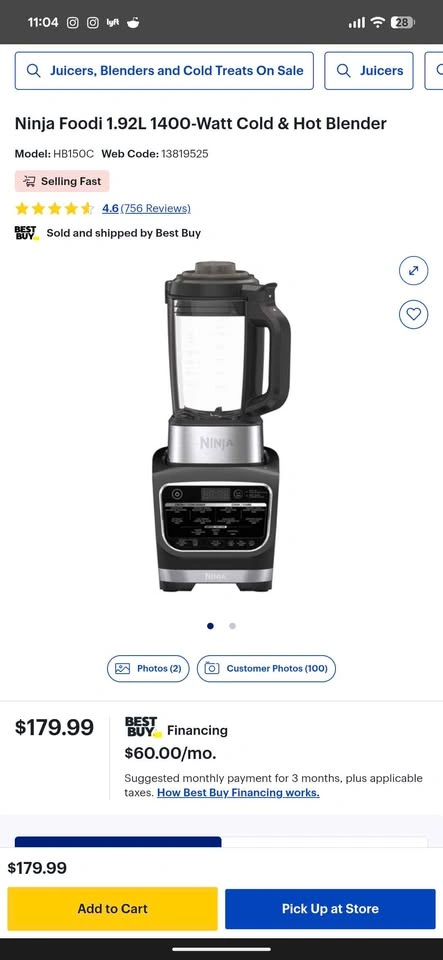 Ninja Foodi Cold & Hot Blender - photo 5