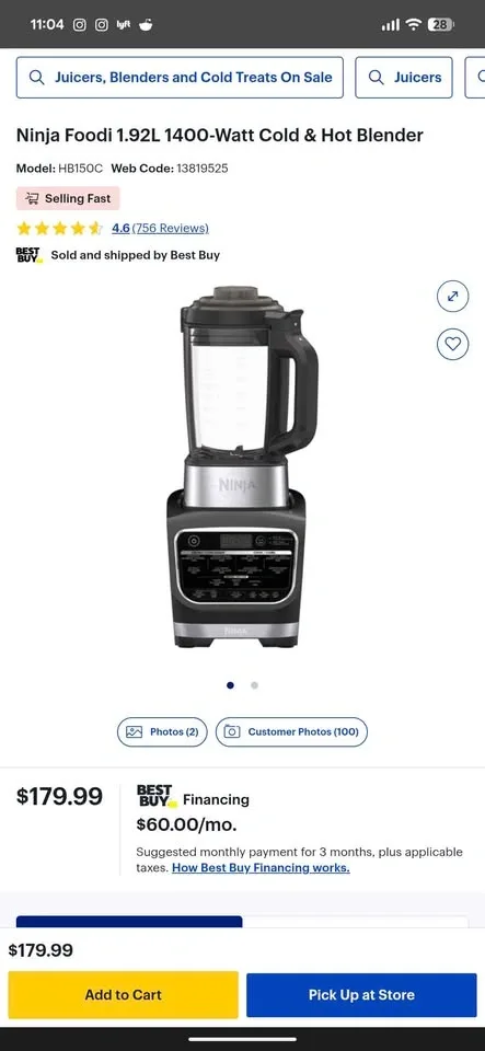 Ninja Foodi Cold & Hot Blender - photo 5