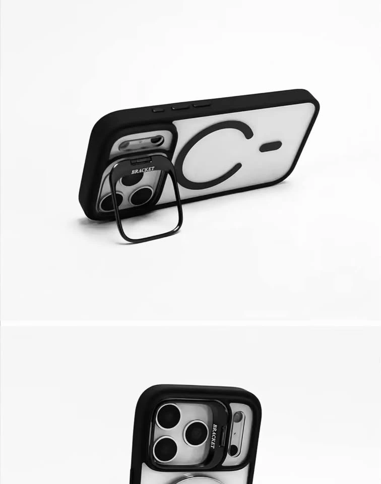 iPhone 18 PRO MAX Case Back Cover - black and clear *NEW* - photo 3