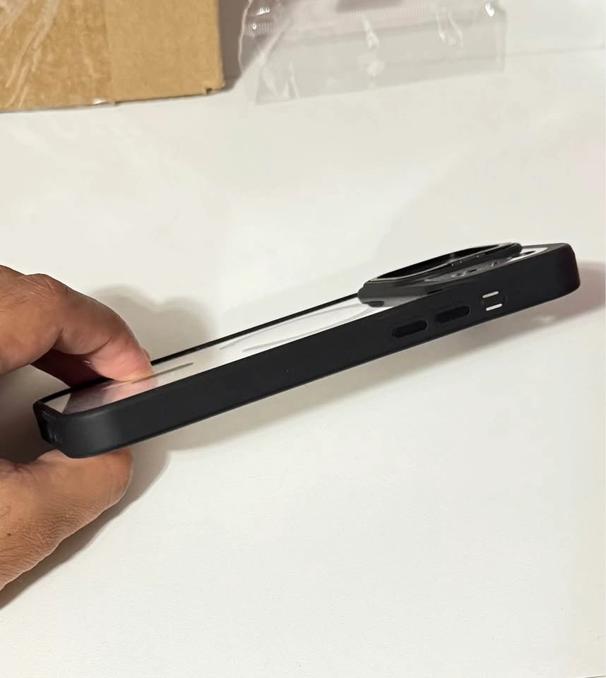 iPhone 18 PRO MAX Case Back Cover - black and clear *NEW* - photo 5