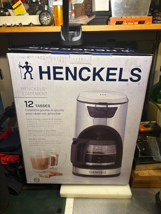 Henckels Statement 12 Cup Drip Coffee Maker- BNIB