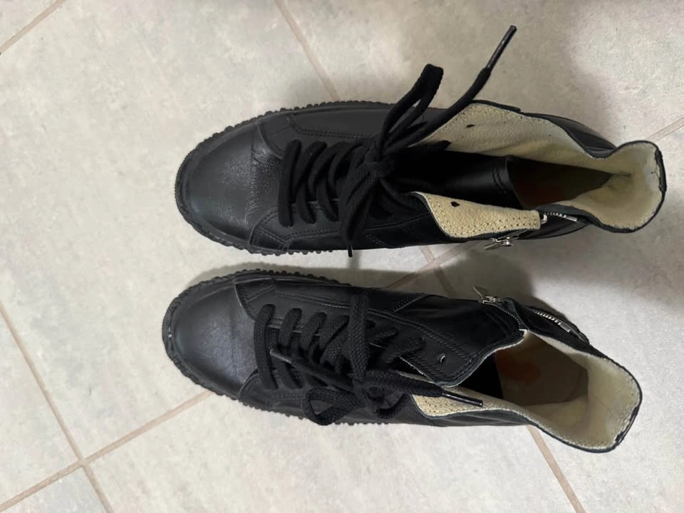 SPINGLE MOVE Women’s Kangaroo Leather High-Top Sneakers - photo 3