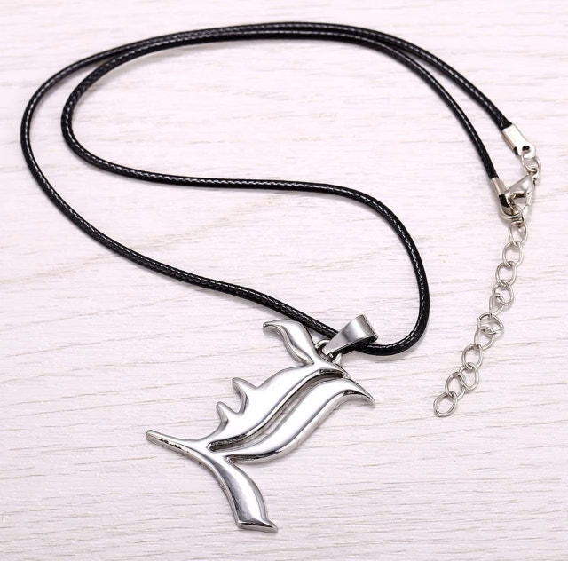 NEW 4 PCS Set Death Note Book Journal, Feather Pen, L Necklace - photo 4