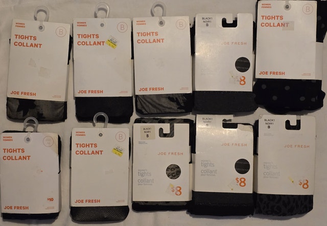 NEW Women's Size B Joe Fresh Tights Variety of Styles Colours