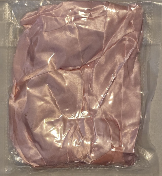 Satin Sleep Pink Bonnet Women Adjustable Tie Band Hair Bonnet - photo 5