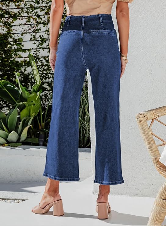 NEW Womens Size 6 & 10 Wide Leg Jeans High Waisted Tummy Control - photo 3