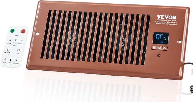NEW VEVOR Register Booster Fan, Quiet Vent Booster 4”x10”