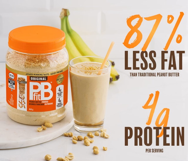 NEW PBfit Peanut Butter Powder, 87% Less Fat, 4g of Protein 850g - photo 4