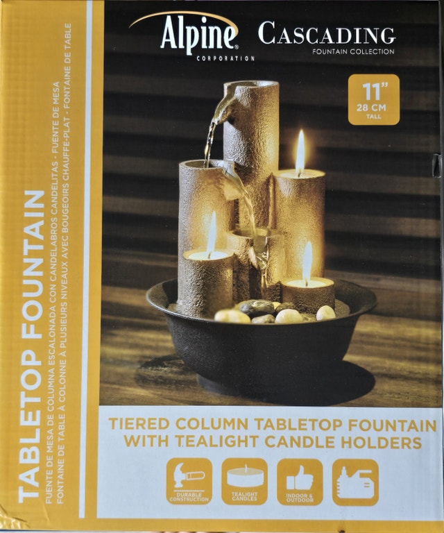 NEW Alpine Corporation Indoor Tabletop Tiered Water Fountain - photo 4