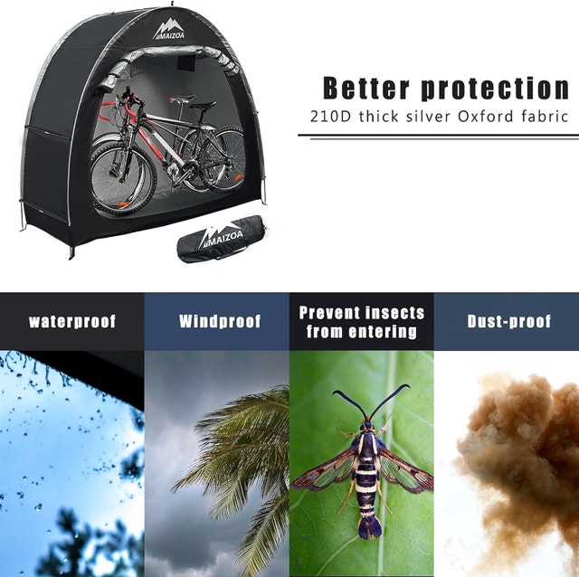 NEW MAIZOA Bike Cover Storage Tent, Outdoor Portable 210D Oxford - photo 2