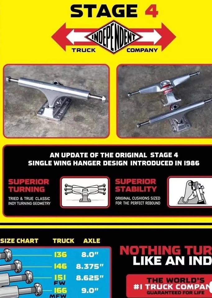 INDEPENDENT (skateboard trucks) stage 4, 151! - photo 3
