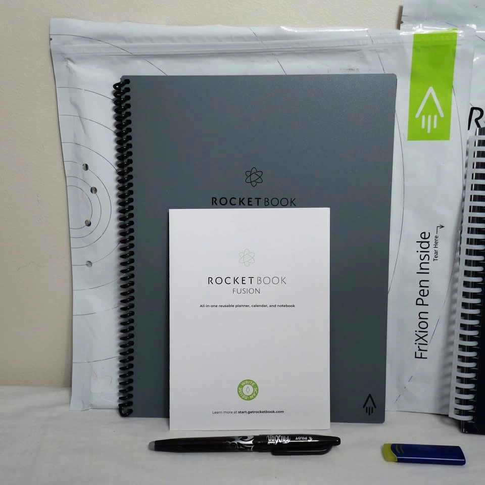 2-Pack Rocketbook Fusion & Wave Smart Reusable Notebooks - photo 3