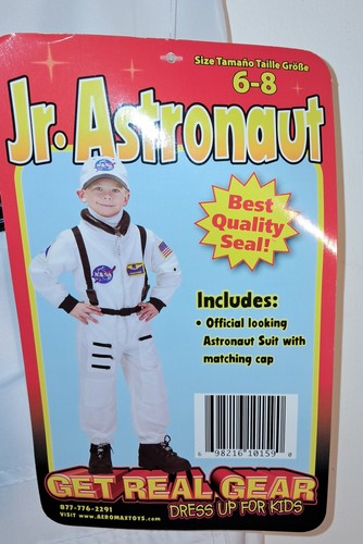 Jr. Astronaut Halloween Costume With Helmet Boys Size 6-8 - photo 3