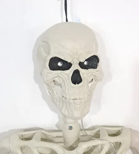 3ft Tall Light and Creepy Sounds Posable Halloween Skeleton - photo 3