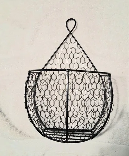 Set of 3 Decorative Hanging Wire Baskets - photo 2