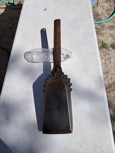 Vintage Metal Ash Coal Shovel Scoop Fireplace Stove 20" - photo 3