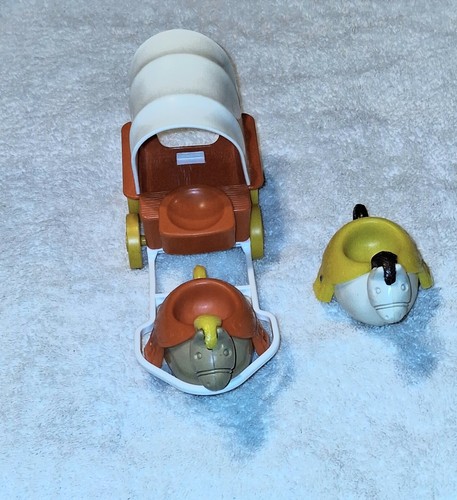 Hasbro Vintage 1974 Weeble Wooble Cowboy and Western Wagon - photo 5