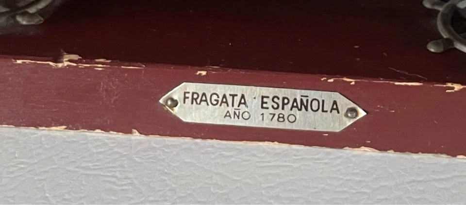 Vintage Spanish Frigate Ship Model – 1780 - photo 2