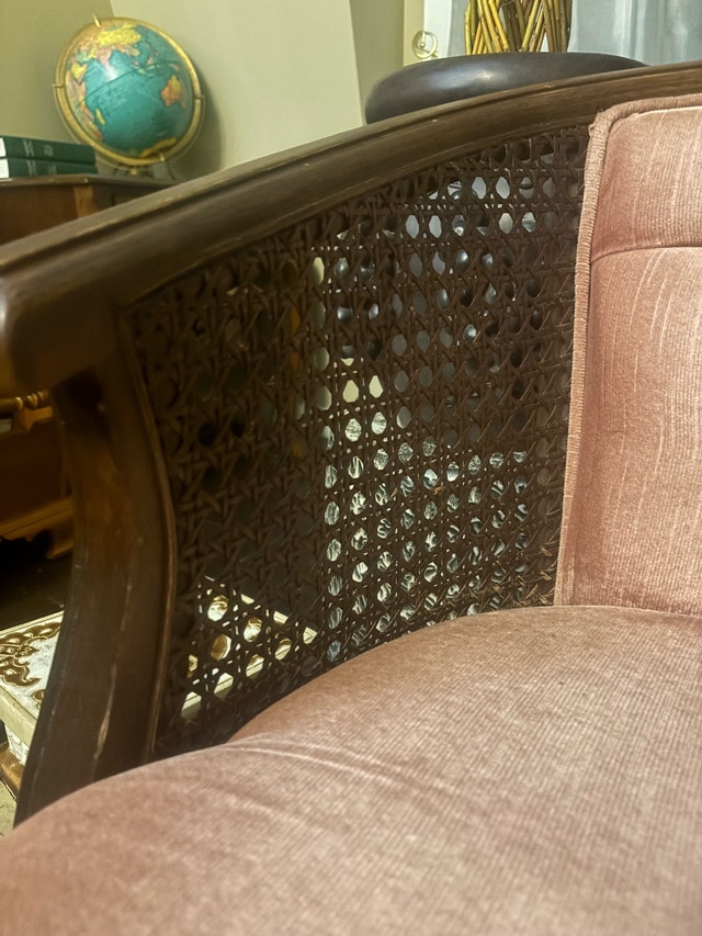 Vintage Cane Accent Chair - photo 4