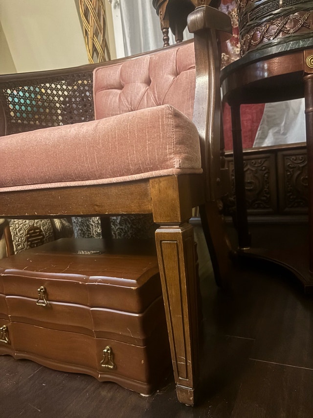 Vintage Cane Accent Chair - photo 5