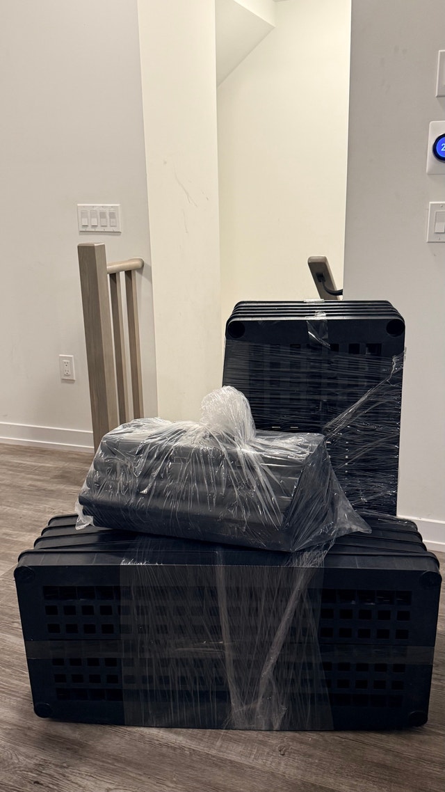 Black Folding Storage / Shelving Units