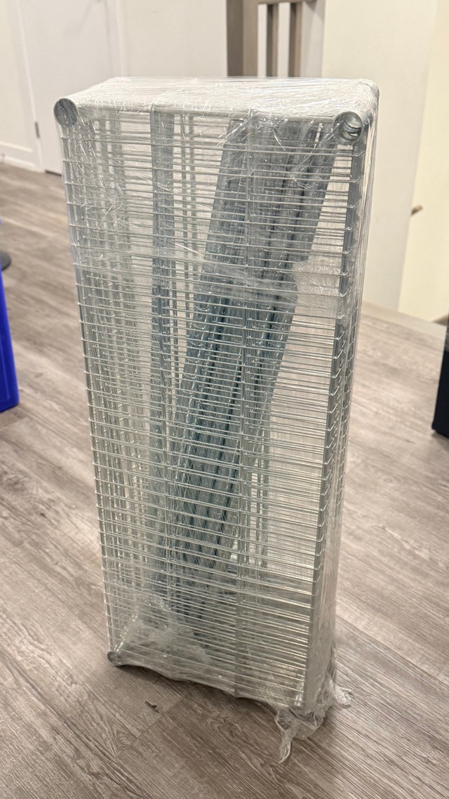 Collapsible Chrome Metal Wire Shelving / Storage Rack - photo 2