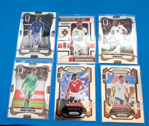 2026 Panini Prizm World Cup 6 Card Lot: Ronaldo, Gullit, Pulisic