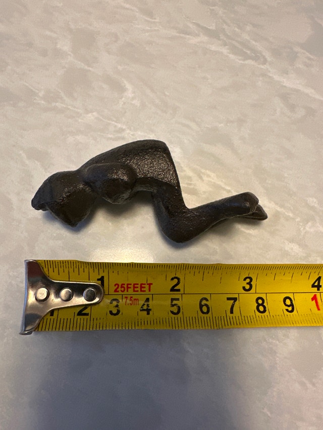 Small cast iron frog figurine - photo 5