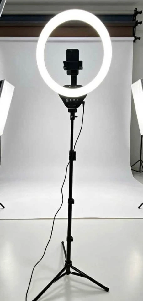 12-inch Ring Light and Wireless Microphone Combo