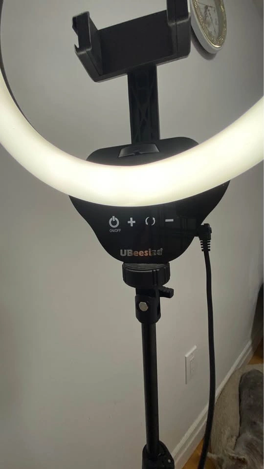 UBeesize 12-inch ring light with tripod and 62-inch stand - photo 5