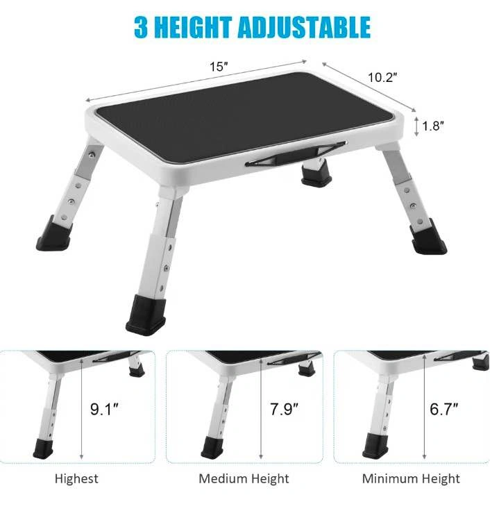 VEVOR Step Stool 1-Step, 330lbs, Folding Steel Ladder - photo 2