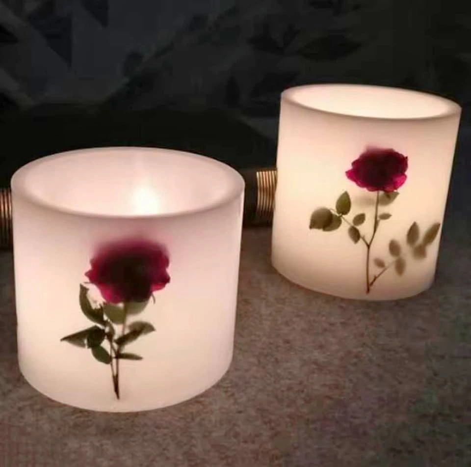 Windproof acrylic candle molds, wax burner mold with container