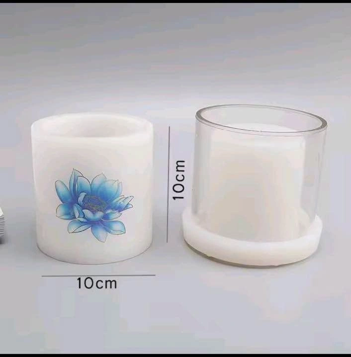 Windproof acrylic candle molds, wax burner mold with container - photo 3