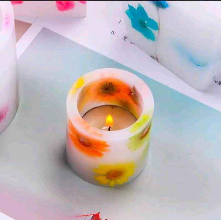 Windproof acrylic candle molds, wax burner mold with container - photo 4